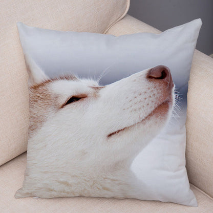 Husky Pillowcase Decor Dog Printed Super Soft