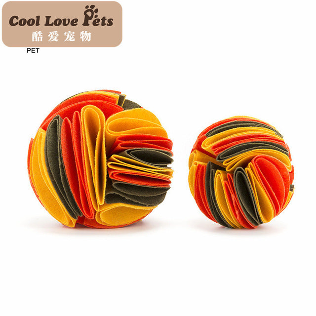 Dog Sniffing Ball Mat Foldable Colorful Pet Ball