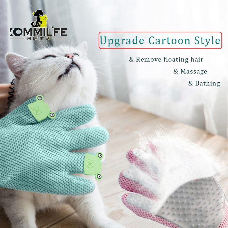 Soft Silica Gel Comb Pet Grooming Glove Pet Grooming