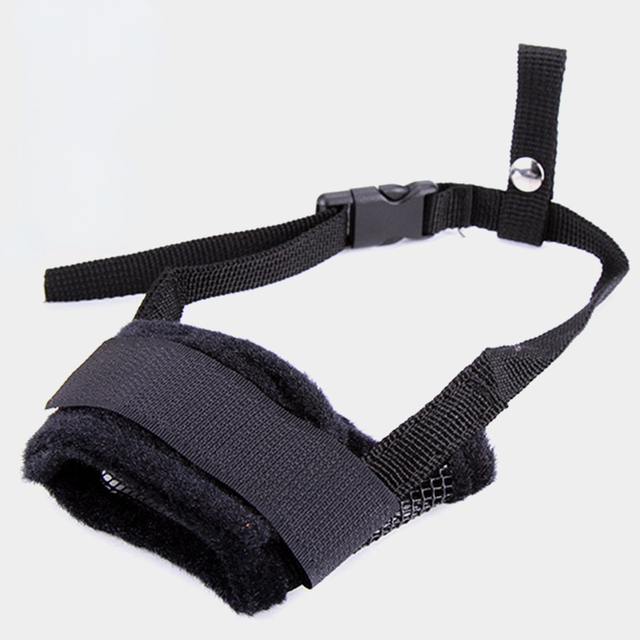 Dog Pet Muzzle Mouth Guard Nylon Belt