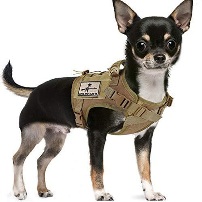 Cloth Small Dog Tactical Vest Training Harness