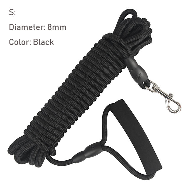 Long Dog Leash Tracking Round Rope