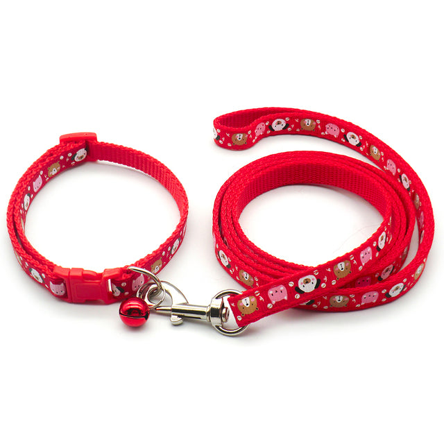 Dog Harness with Lead Leash Chain Collars
