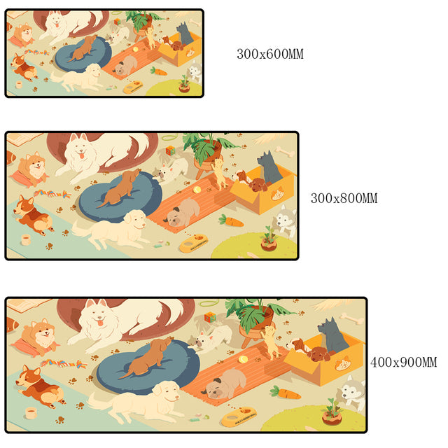 Dog Mouse Pad Cute Decorative Table Mat
