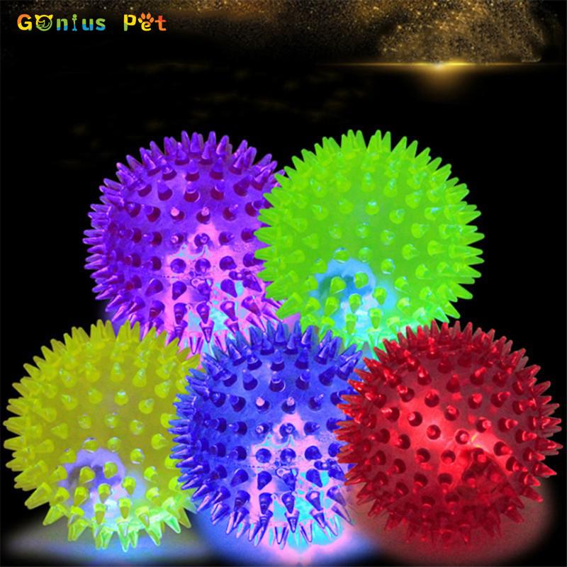 Dog Squeaky Toys Colorful Soft Rubber