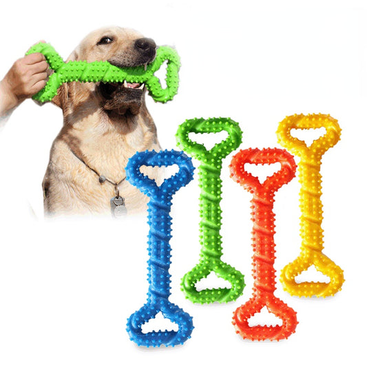 Pet Dog Chew Toys Pull Ring Bone Bite