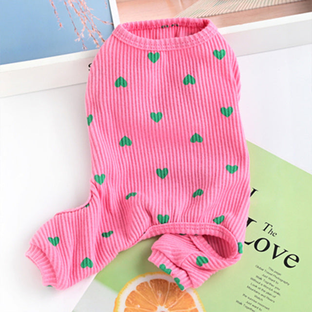 Dot Print Clothes Dogs Costume