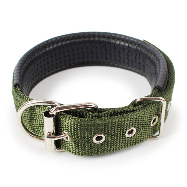 Soft Leather Pet Collar Adjustable Padded