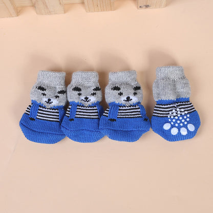 Warm Dog Shoes Soft Pet Knits Socks