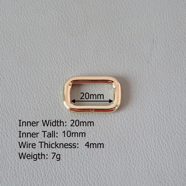 Metal Rectangular Buckle Ring Hardware