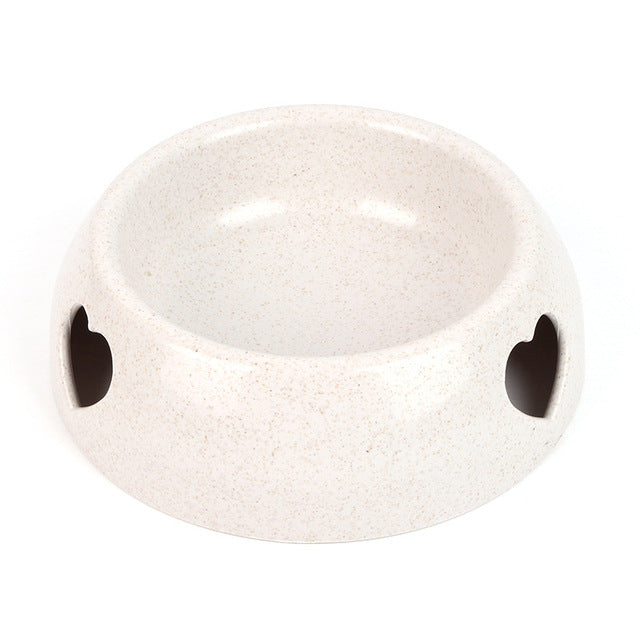 Heart Solid Pet Dog Bowls Feeding Food Bowl