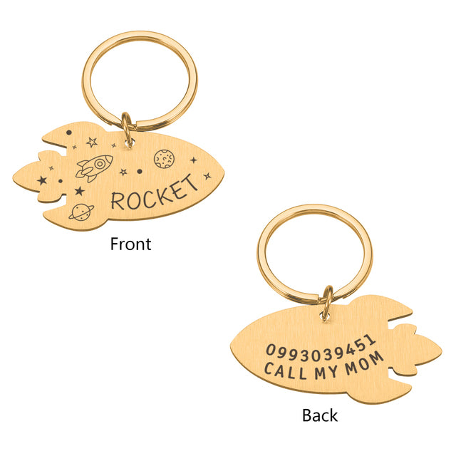 Dog Collar Custom Dogs Anti-lost Name Tags Pendant