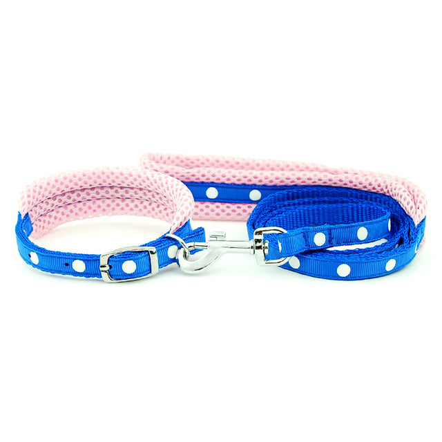 Dog Collar Leash Adjustable Mesh Collar lead