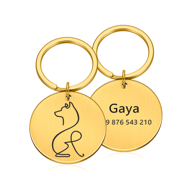 Dog Tag Stainless Steel Name Free Engraved