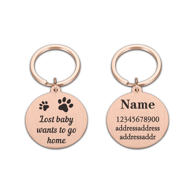 Personalized Pet ID Tags Engraved Charm