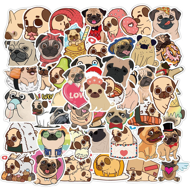 Pug Dog Stickers For Notebooks Stickers