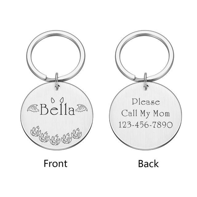 Pet Dog ID Tag Personalized Free Engraved