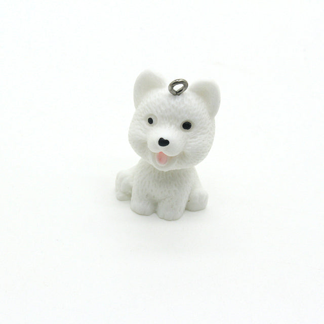Super Cute Dog Crafts Resin Keychain Charms