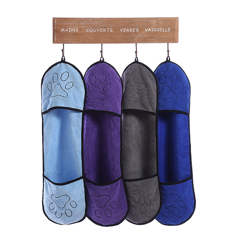 Pocket Microfiber Towel For Dog Pet Grooming
