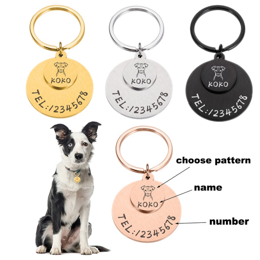 Customized Anti-lost Dog Necklace ID Tags