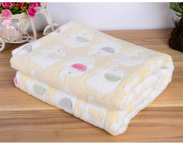Fleece Dog Blanket Coral Fleece