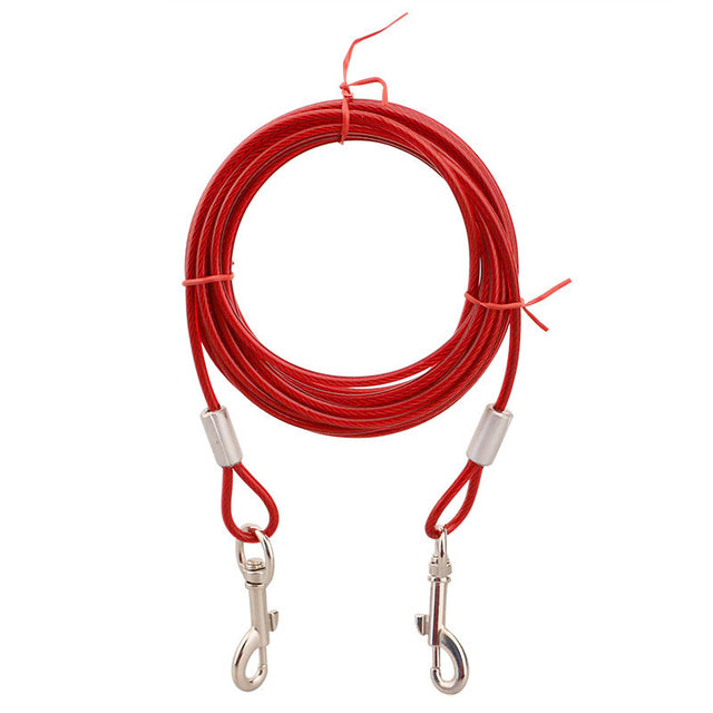 Anti-Bite Tie Lead Belt Dog Double Leash