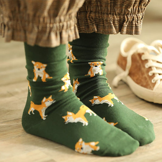Cute Pet Shiba Inu Crew Socks