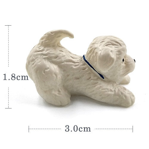 Dog Miniature Figurine Lifelike