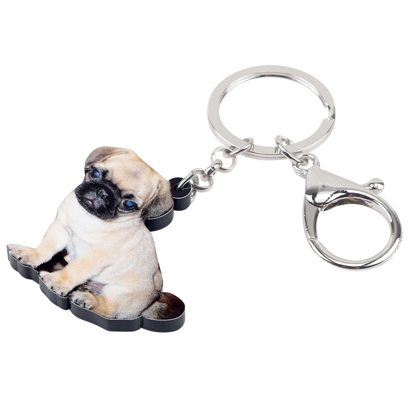 Acrylic Dog Keychains Holder