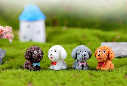 Teddy Dog Miniature Figurine