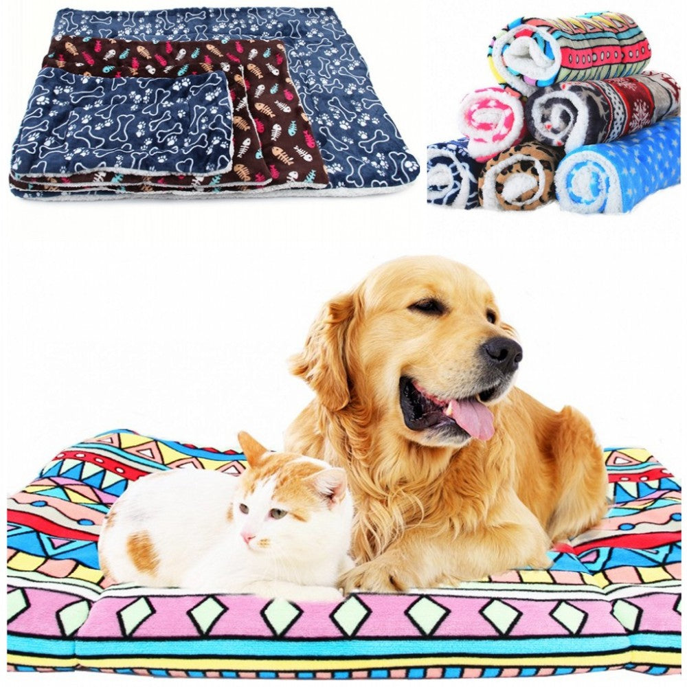 Dog Mat Winter Pet Blankets Warm Kennel