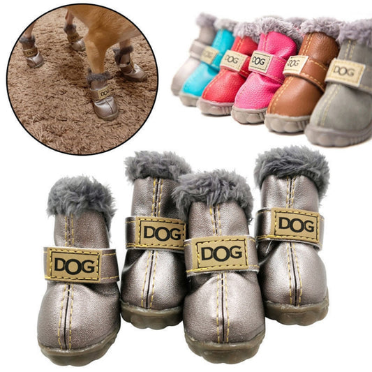 Dog Shoes Warm Snow Boots Waterproof
