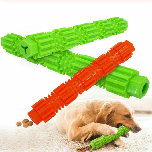 Dog Toothbrush Durable Dog Chew Toy Stick Soft Rubber