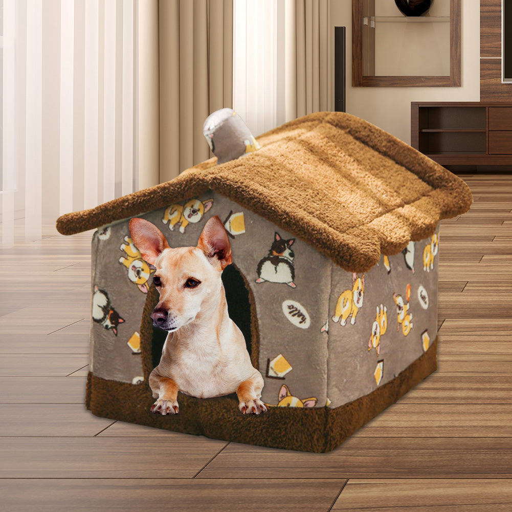 Foldable Pet Tent Dog House Octagonal Cage