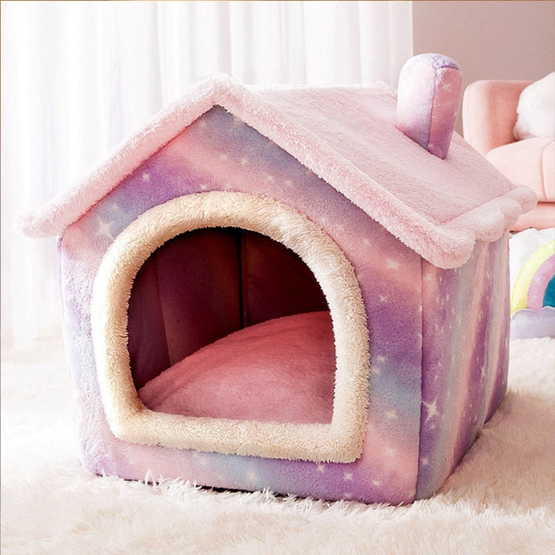 Foldable Dog House Kennel Bed Mat for Small and Medium Dogs and Cats