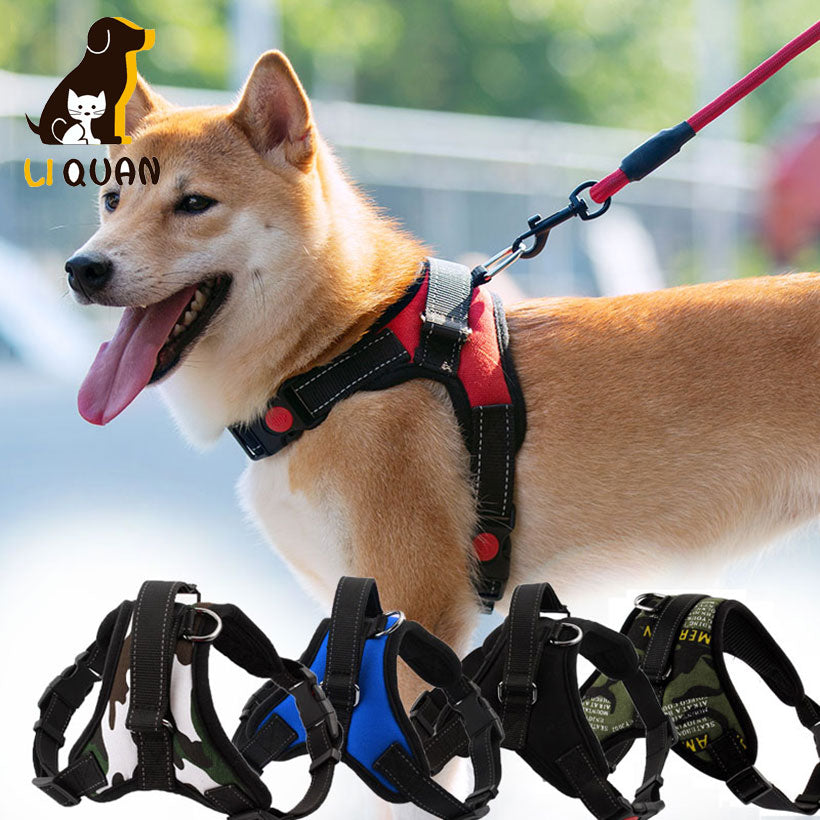 New Dog Soft Adjustable Harness Pet Large
