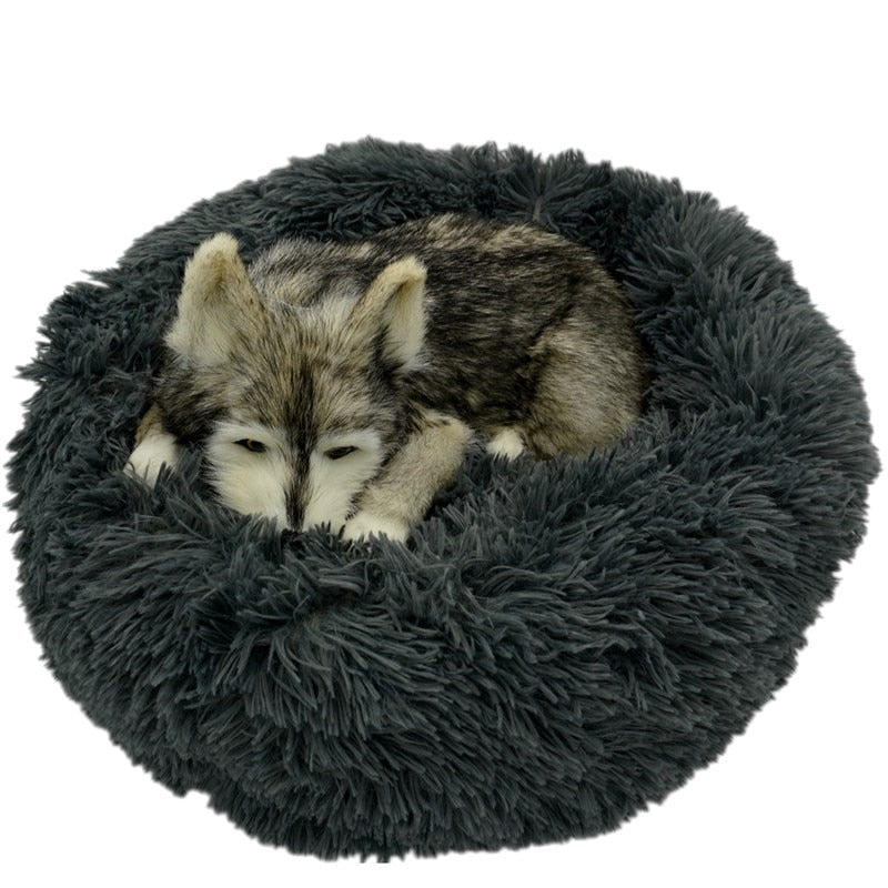 Dog Bed Round Washable Plush Mat Sleeping