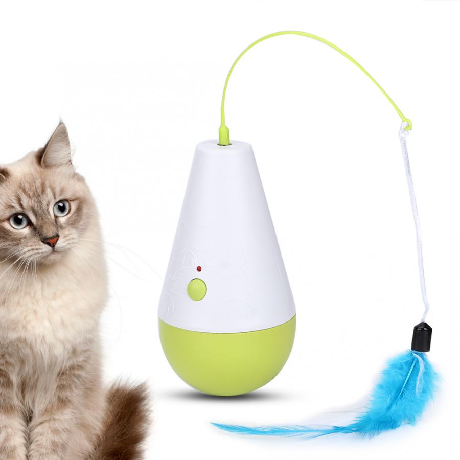 Best Electric Wild Tumble Cat Dog Toy Rolling Scratching Funny Feather Ball