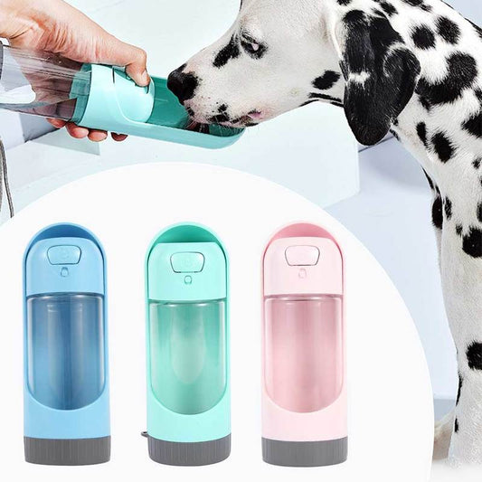 Portable Dog Water Bottle 300ml Drinking Bowl