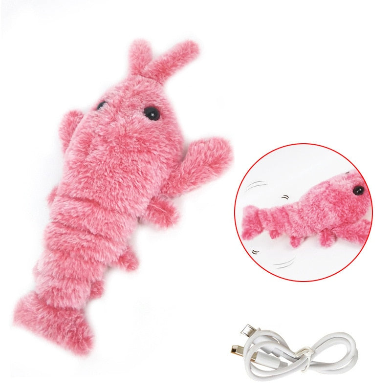 Electric Jumping Cat toy Shrimp Moving Lobster