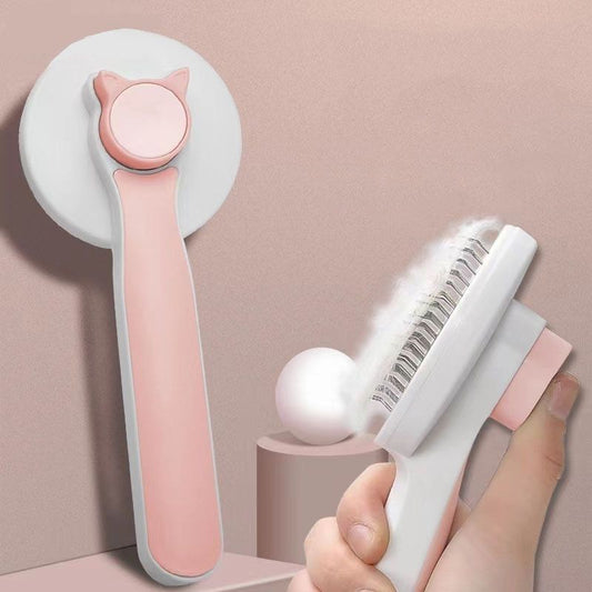 Self Cleaning Slicker Brush Undercoat Tangled Hair Pet Grooming