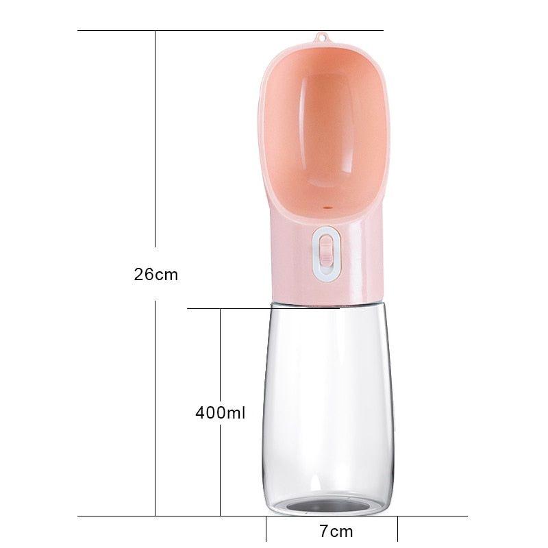 Pet Water Bottle Feeder Bowl Portable Water
