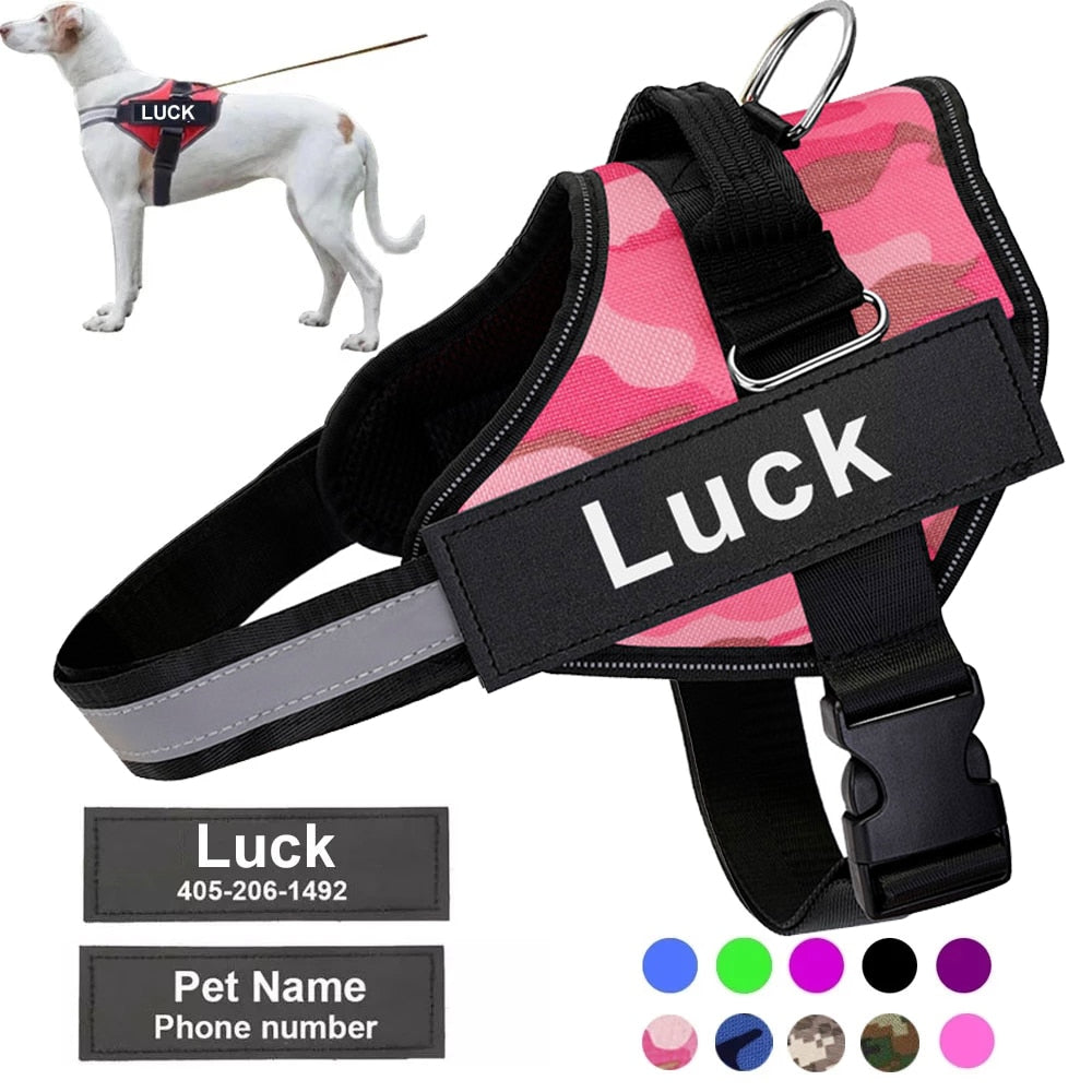 Best NO PULL Reflective Breathable Adjustable Dog Vest Harness Dogs Training