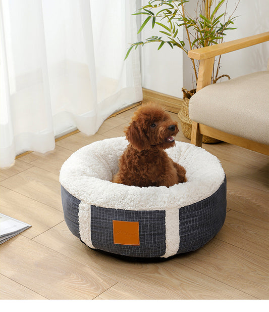 Soft Pet Bed Lamb Cashmere Dog Cat House Kennel