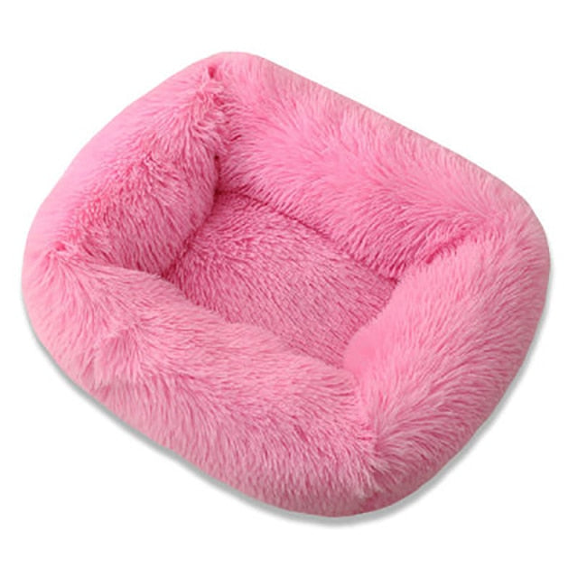 Square Super Soft Dog Bed Warm Plush Cat Mat Beds