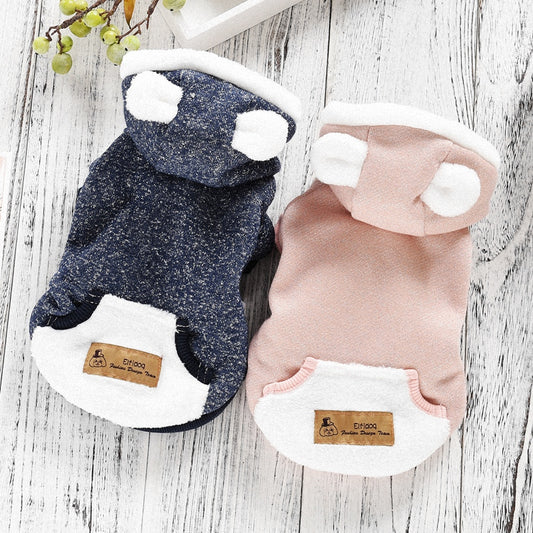 Winter Dog Jacket Warm Pink Blue Pet Coat