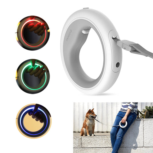 Fashion Luxury Hands-Free Retractable Pet Dog Leash Lead Walking Traction Rope
