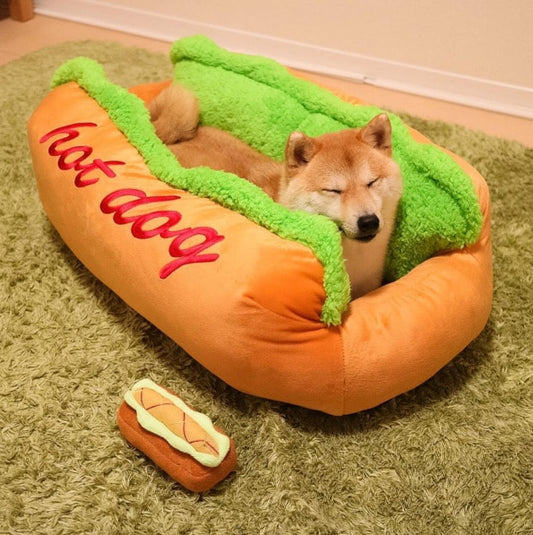 Elevate Your Pet's Comfort with the Hot Dog House Lounger Bed Kennel Mat