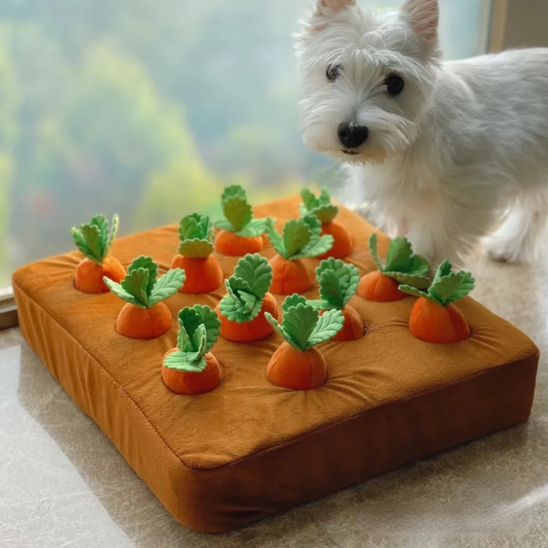 Puppy Educational Toy Dog Picking Carrot Plush Toy A Must-Have for Your Furry Friend