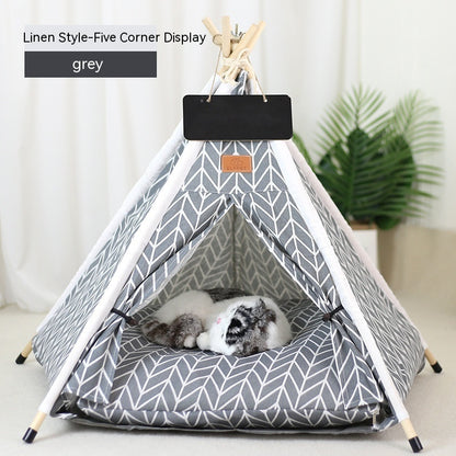 Pet Tent Cat House Removable And Washable Kennel Cat